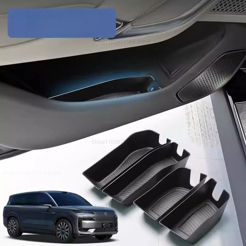 

For DENZA N9 2025 Car Door All-inclusive Storage Box TPE Door Storage Box Liners Cup Holder Inserts Anti-Slip Car Organizer