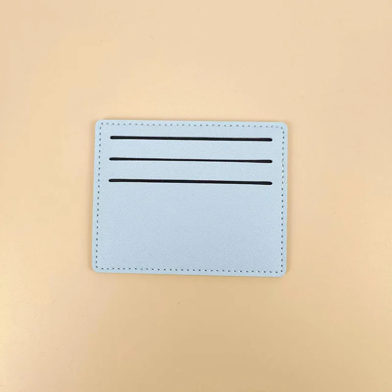 1Pc Small And Compact PU Leather Card Case Simple And Short Card Bag Bank Card Credit Card ID Storage Card Bag Wholesale