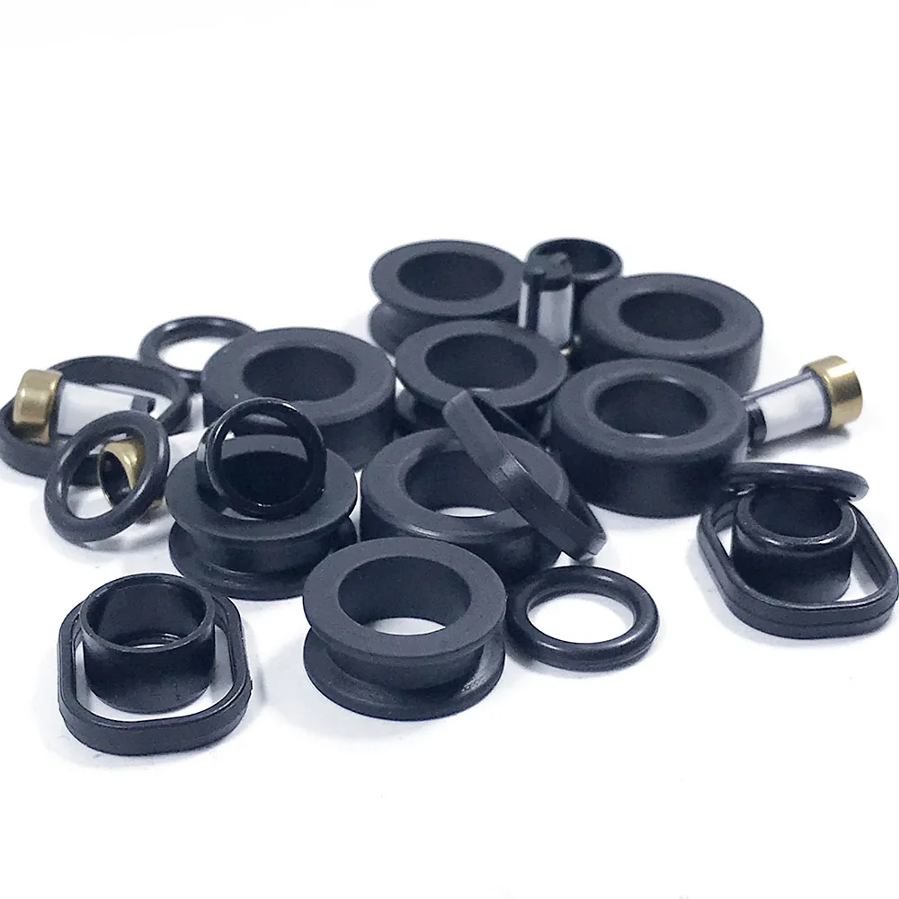 4Set Kit Perbaikan Injektor Bahan Bakar 16611-AA370 Cocok untuk Subaru Legacy Impreza 195500-3910 565cc