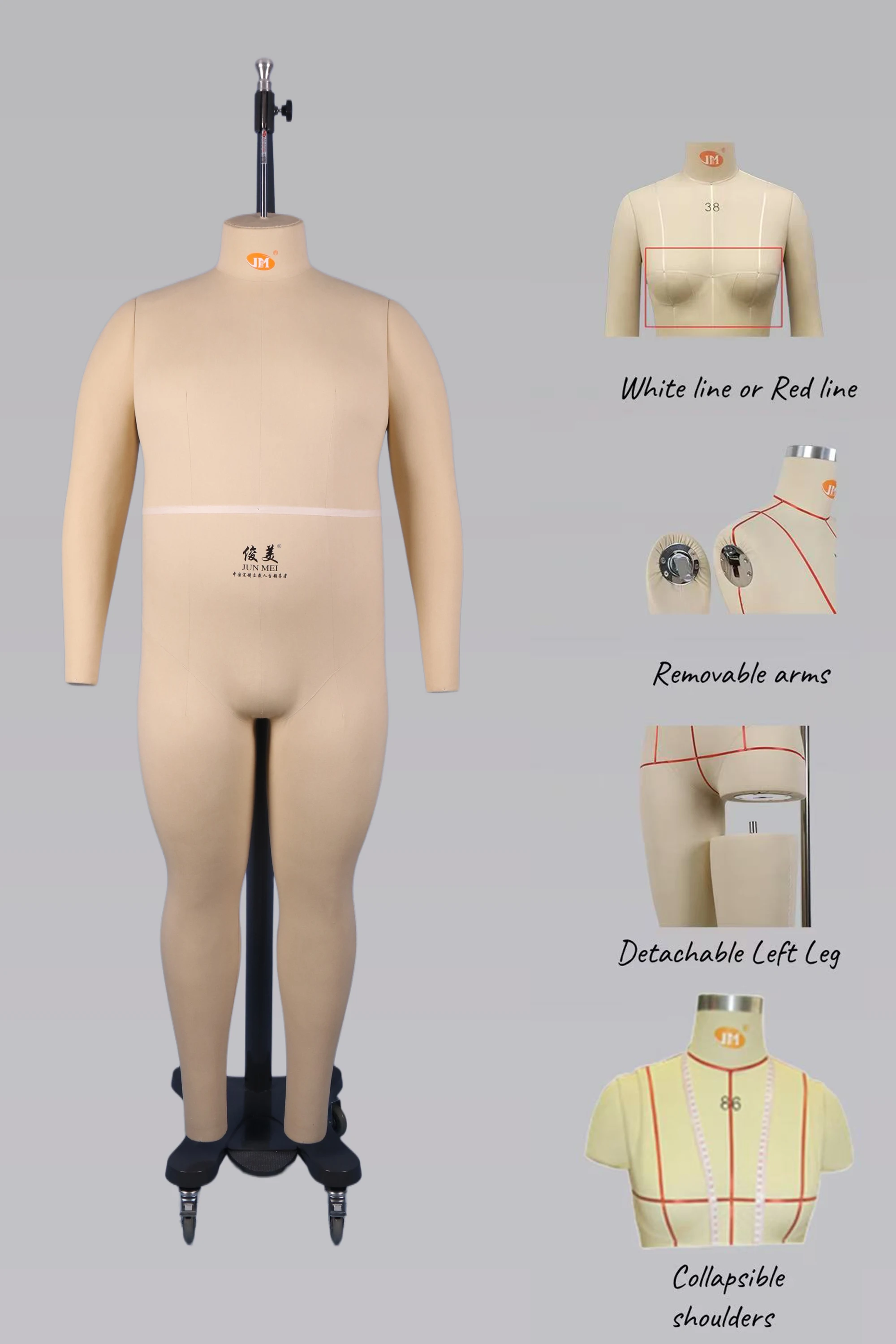 New Latest Style Full Body Mannequin For Men For Retail Display Fiberglass Construction Manufacturer Wholesale