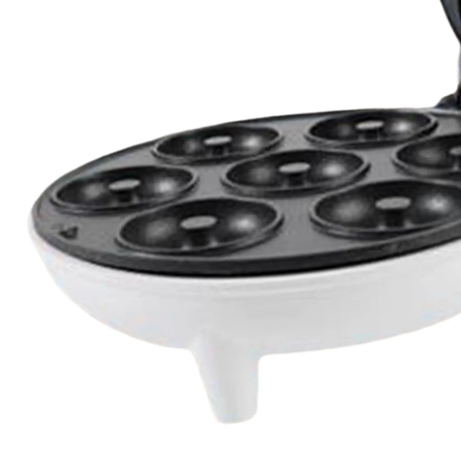 Mini Donut Maker Easy to Clean 750W Makes 7 Small Doughnuts Double Sided Heating Waffle Machine for Bakery Coffee Shop Household