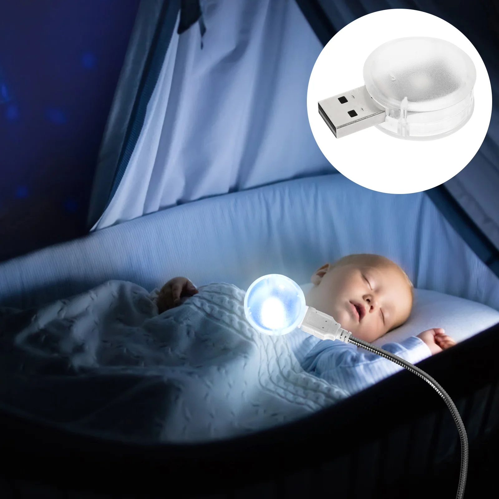 

Voice Activated Smart USB Light Portable Rgb Night Lamp USB Keyboard Light Sound Activated Computer Lamp Ambient Lighting