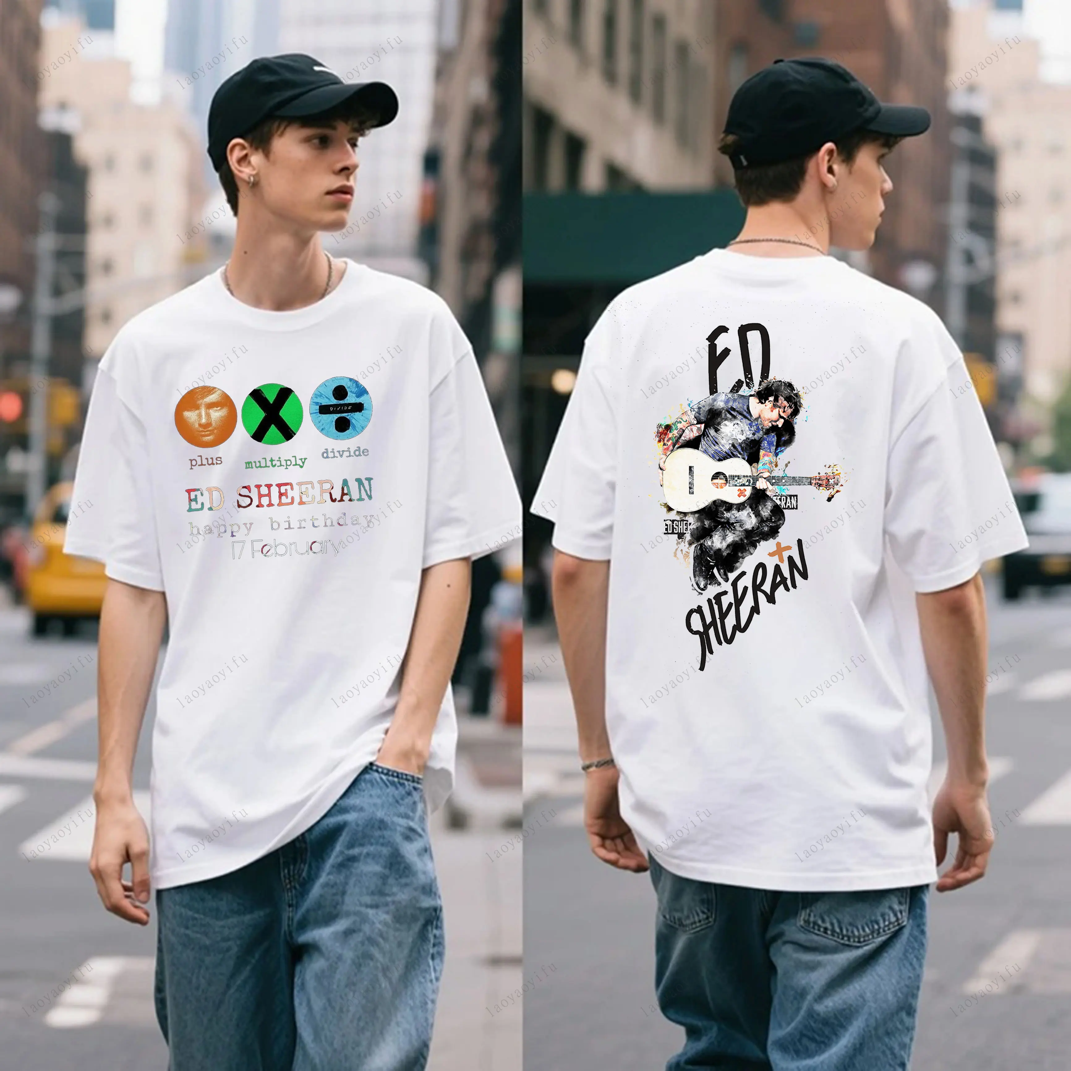 

Ed Sheeran European Tour 2025 T-shirts Men T Shirt for Fitness Training Jogging Outdoor Activities High Quality Cotton Tops