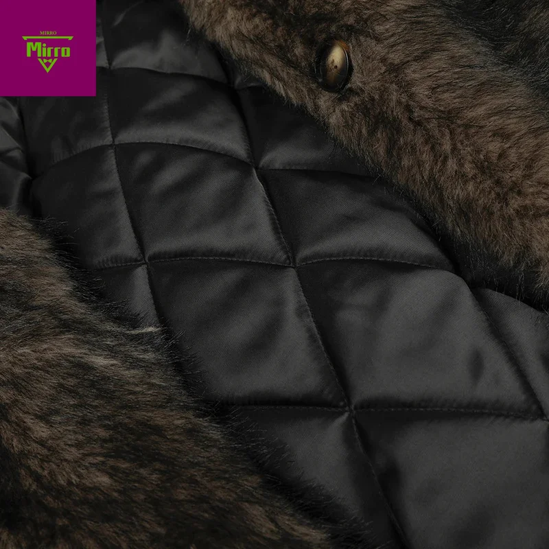 남성용 겨울 재킷 플러시 두꺼운 따뜻한 파카 코트 빈티지 패딩 재킷 아우터웨어