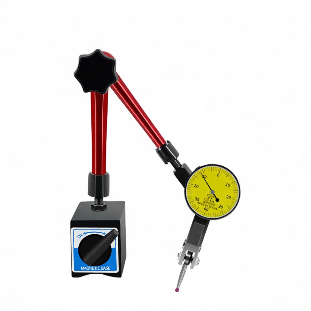 High Performance Dial Gauge Indicator Magnetic Stand Kit Precision Calibration Measuring Tool For Machining Industry