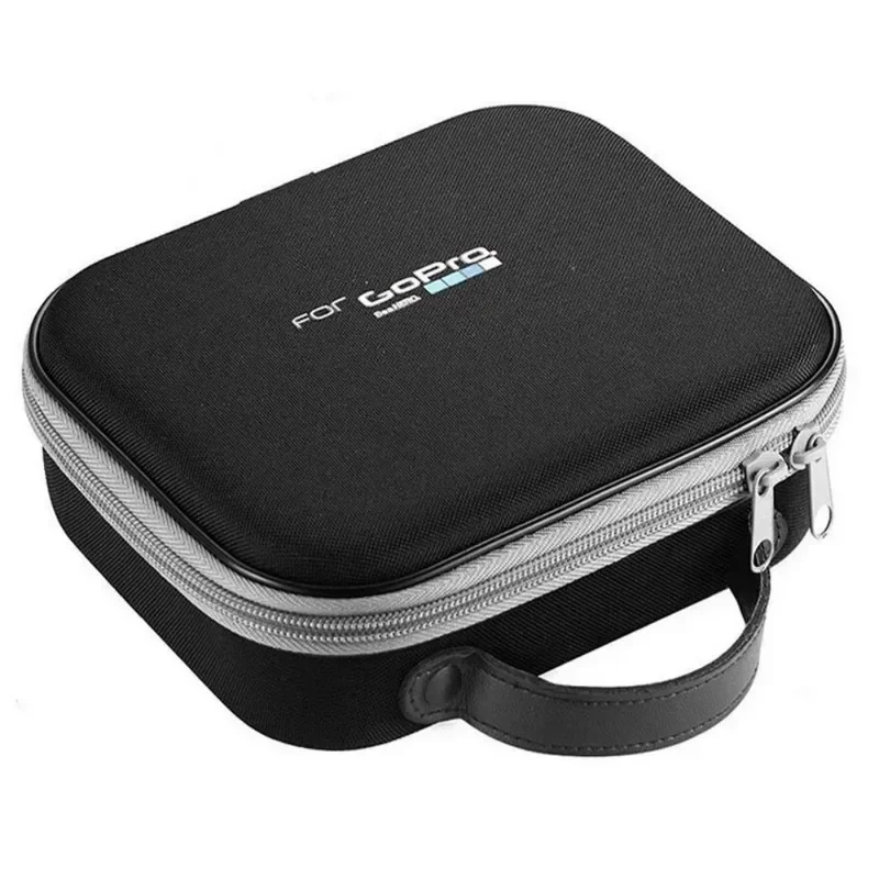 Carrying Case Bag for Gopro Hero13 12 10 9 SJ4000 Osmo Action 4 5 Shockproof EVA Travel Storage Handbag Neck Wrist Strap Sticker