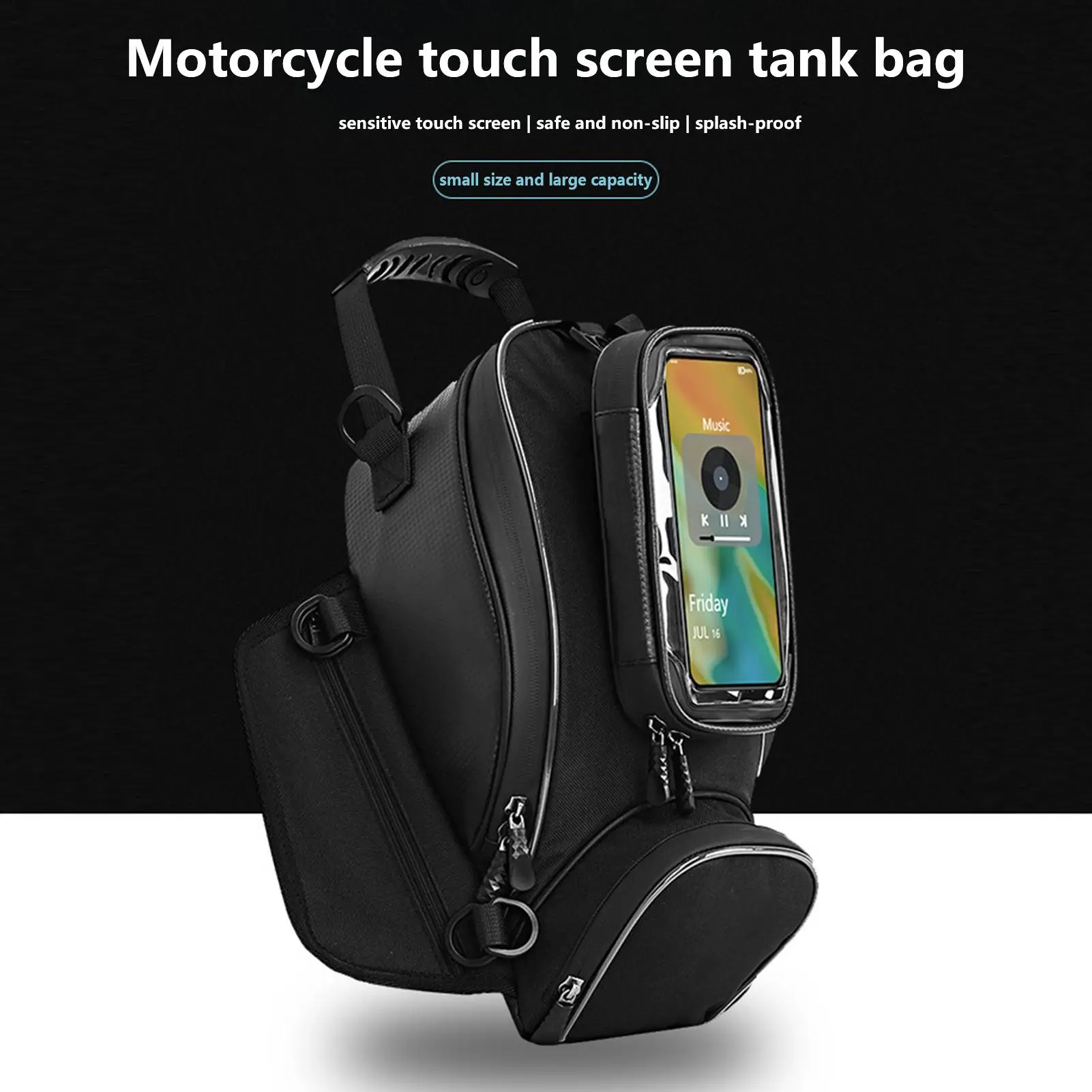 

Motorcycle Fuel Tank Bag Touchable Navigation bag Motorbike Dust Bag Motorcycle Rider Satchel Fanny Pack Equipment