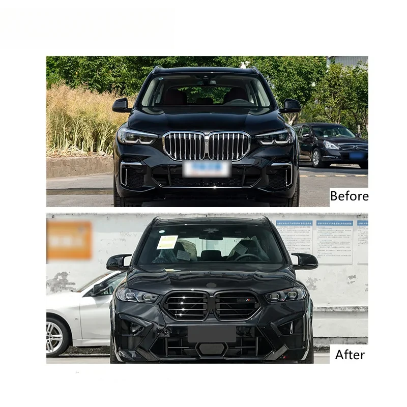 G05 PRE تحديث X5M F95 LCI طقم الجسم بوديكيت المصد الأمامي المصد الخلفي الجانب تنورة ل s X5 G05 PRE #3