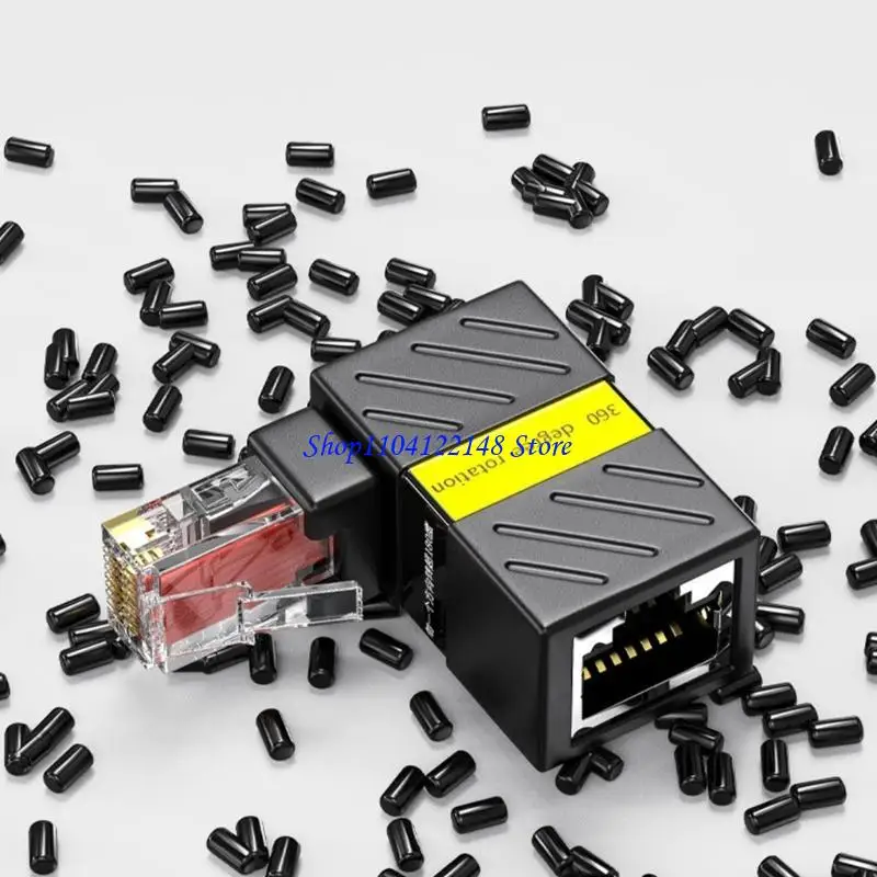 P9FA High Speed RJ45 Couplers RJ45 Ethernet Adapters Right Angled Design Extension
