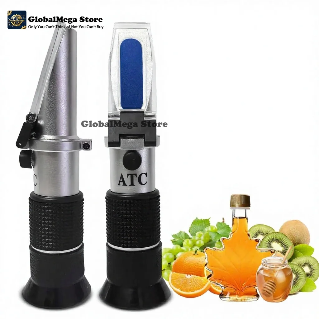 0-90% Brix Refractometer ATC High Accuracy Pre-calibrated For Honey Syrup Molasses Juice Binder Machine Replacement Part