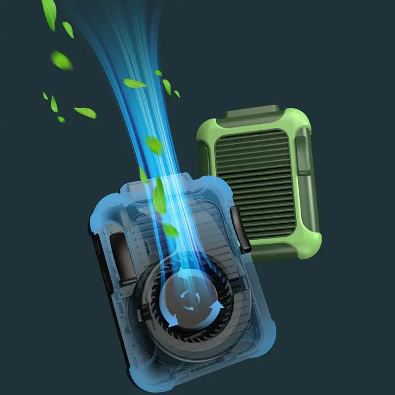 منخفضة الضوضاء الخصر مروحة بمشبك تثبيت المحمولة USB مروحة قابلة لإعادة الشحن في الهواء الطلق مروحة تبريد صغيرة دروبشيبينغ