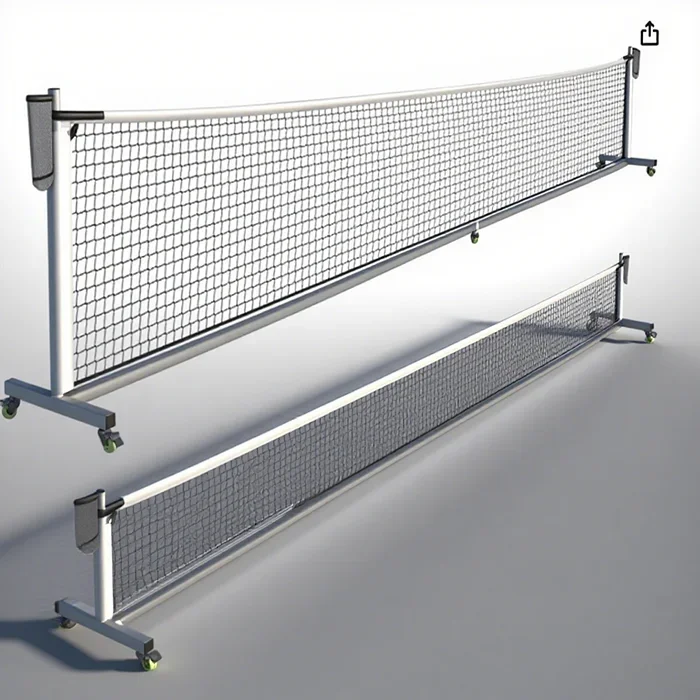 2026 2026 Customized Lightweight Durable Portable Pickleball Net System 22FT Regulation Size with Wheels and Carry Bag Indoor Ou