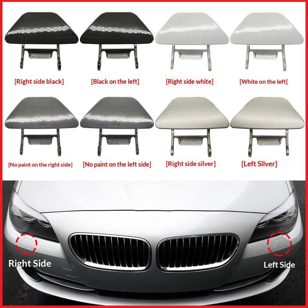 For BMW 5 Series F10 Headlight Washer Nozzle Cover Front Bar Headlight Water Spray Cover 51117246869