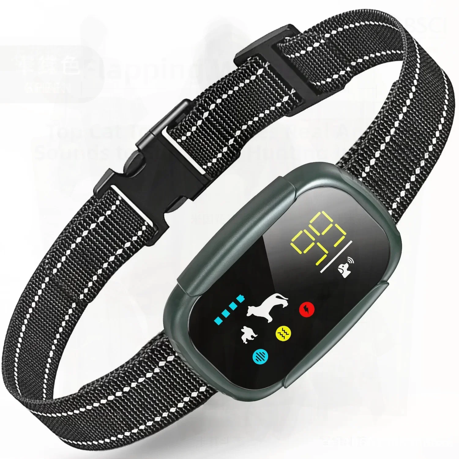 

Smartpet автоматическое устройство для дрессировки коры для собак, электрический шок и вибрационный ошейник, темно-зеленый пластик S3 для собак