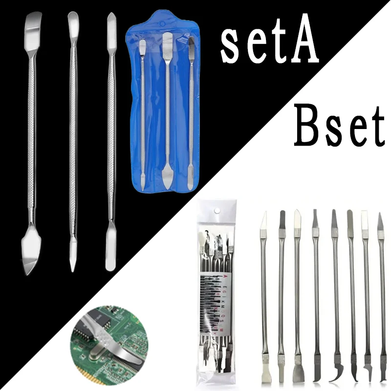 

Repair Opening Pry Hand Tool Kit Blade Smart Phone Tablet PC CPU Metal Spudger Disassemble Repair Electroni Equipment Repair Kit