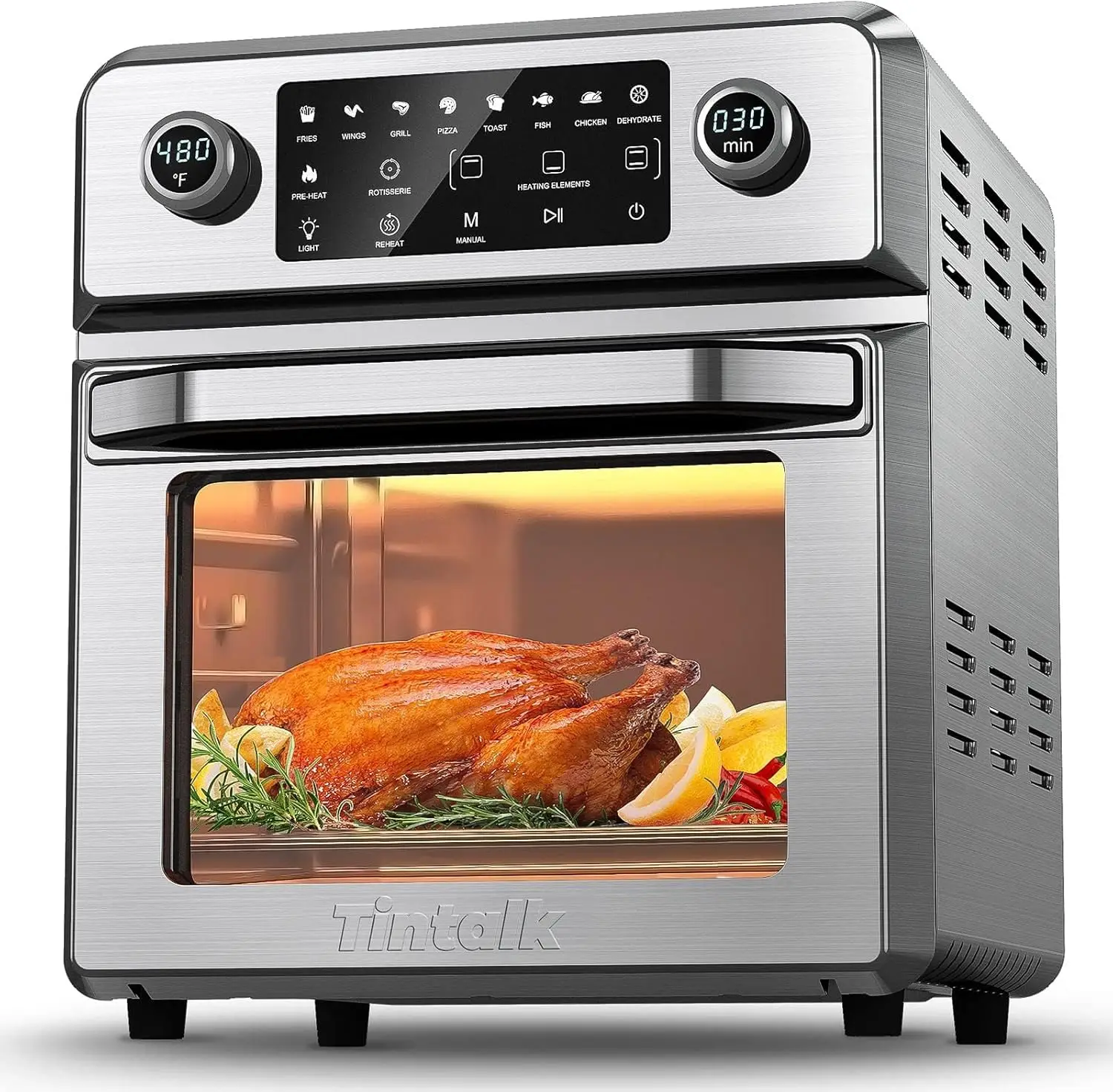 Air Fryer Toaster Oven 16-Quart, TINTALK 10-in-1 Airfryer Oven Combo - 1700W Large Air fryer Convection Oven, Countertop Combo