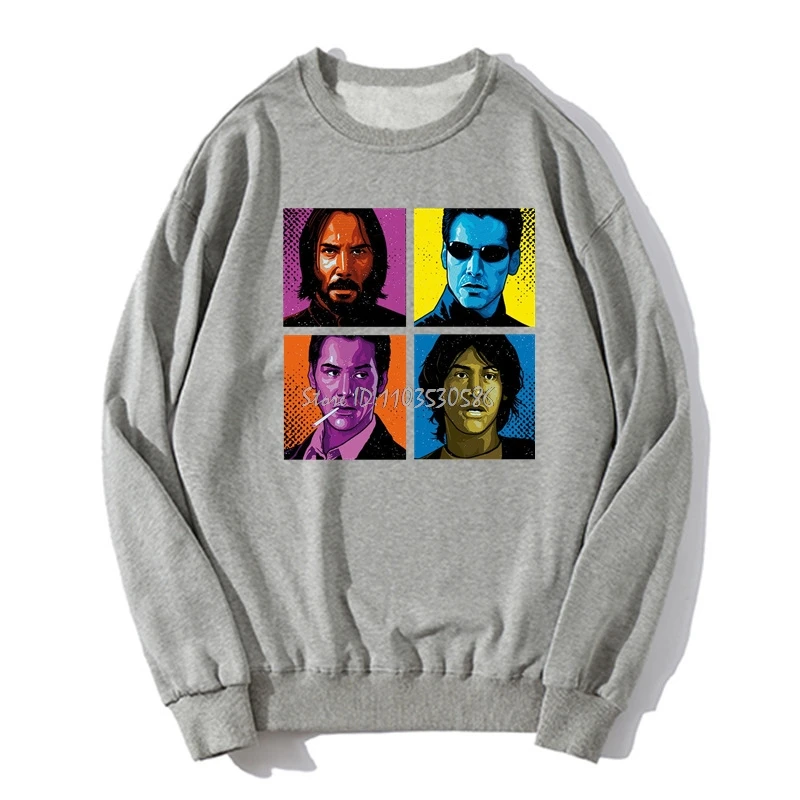 John Wick Hoodie The Matrix High Quality Cotton Constantine Camisetas Movies Keanu Sweatshirt Men Clothing Oversized Streetwear