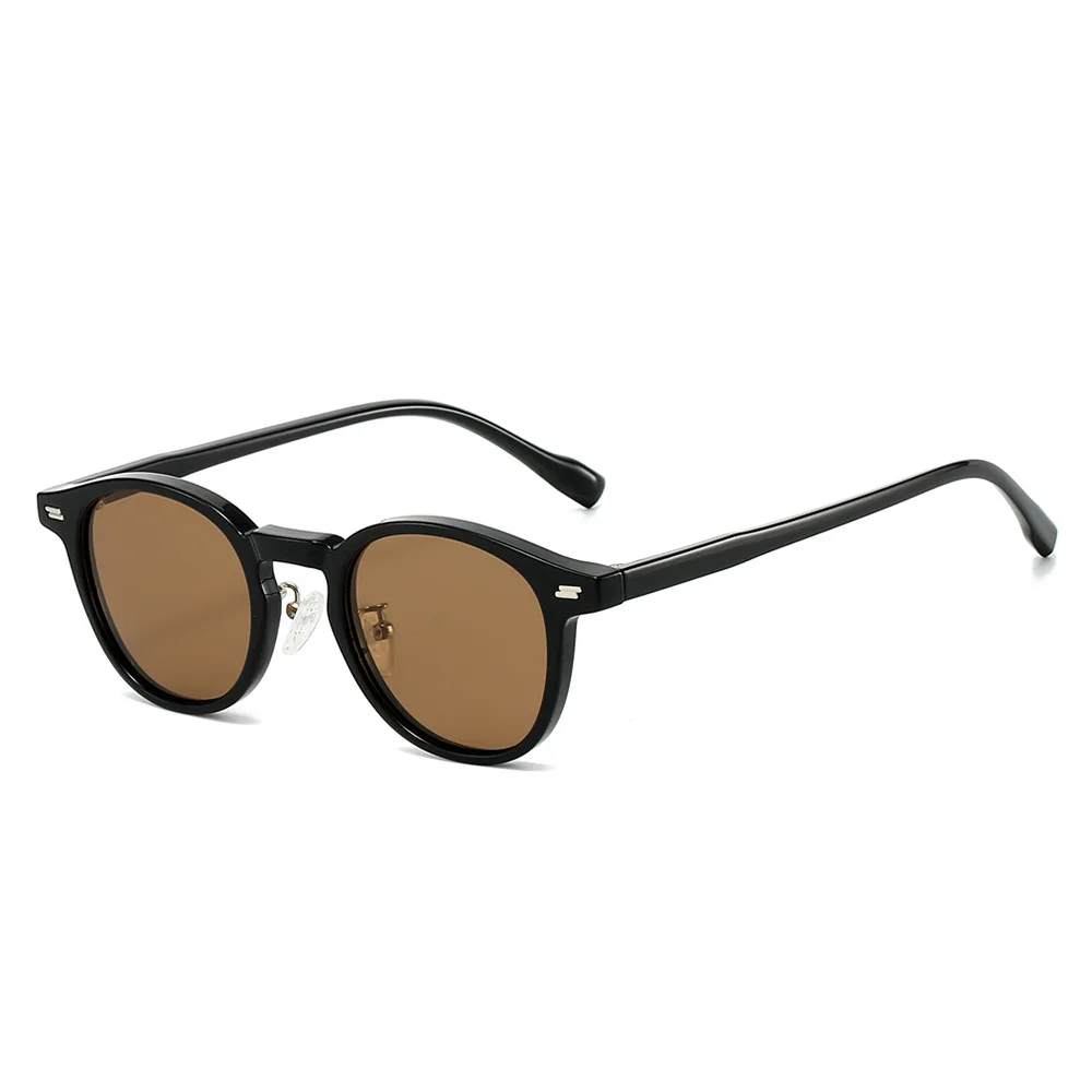 Ultraleichte TR90 polarisierte Sonnenbrille Markendesigner Ringe Runde Sonnenbrille TAC Fahren Reisebrille Ins Fashion Shades