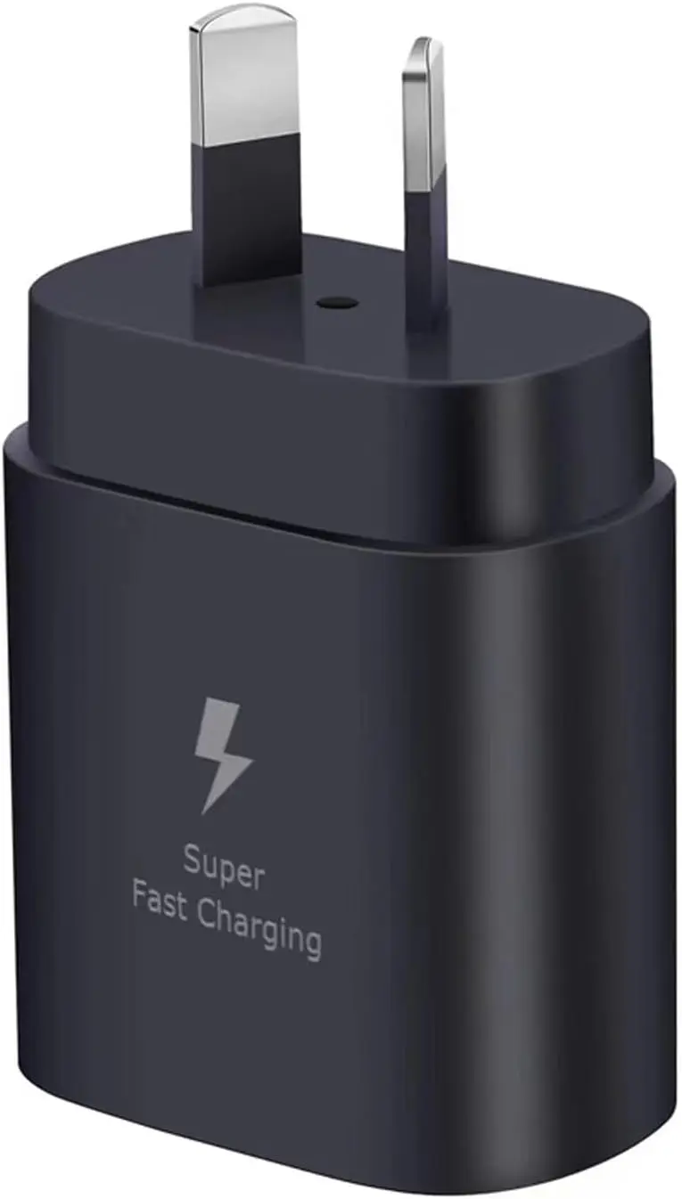 Australian standard charger, 25W Super Fast Type C Charger Block, Wall Plug Charger for Samsung for Galaxy S25/S24