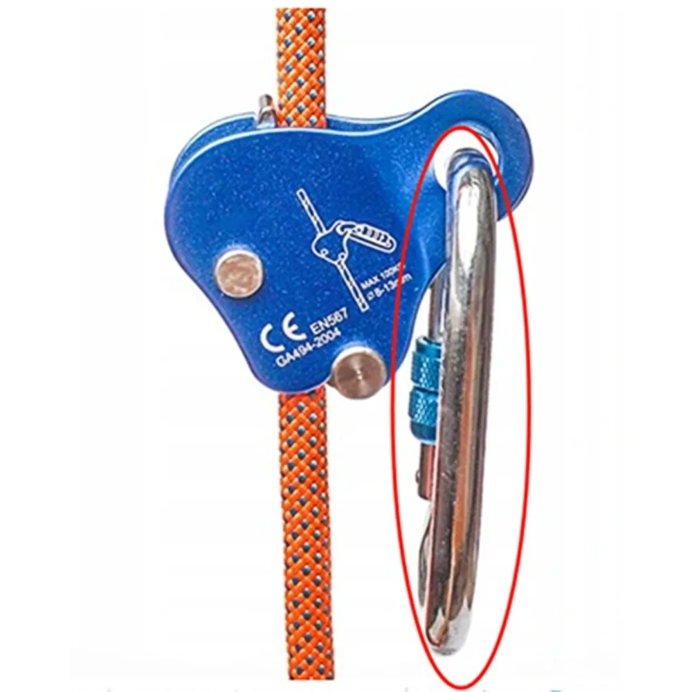 8-13mm Rope Rock Climbing Ascender Self-Lock Arborist Climbing Rope Protection Device Anti-Fall Rigging Rope Gripper Protector