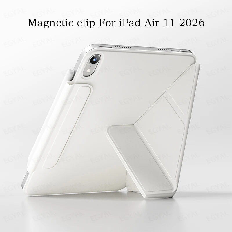 Multi fold Bracket Magnetic Folio for iPad Air 11 M4 2026 Case Air8 Air7 Air6 11 inch Stand Cover iPad Air 5 Air4 Smart Clamp