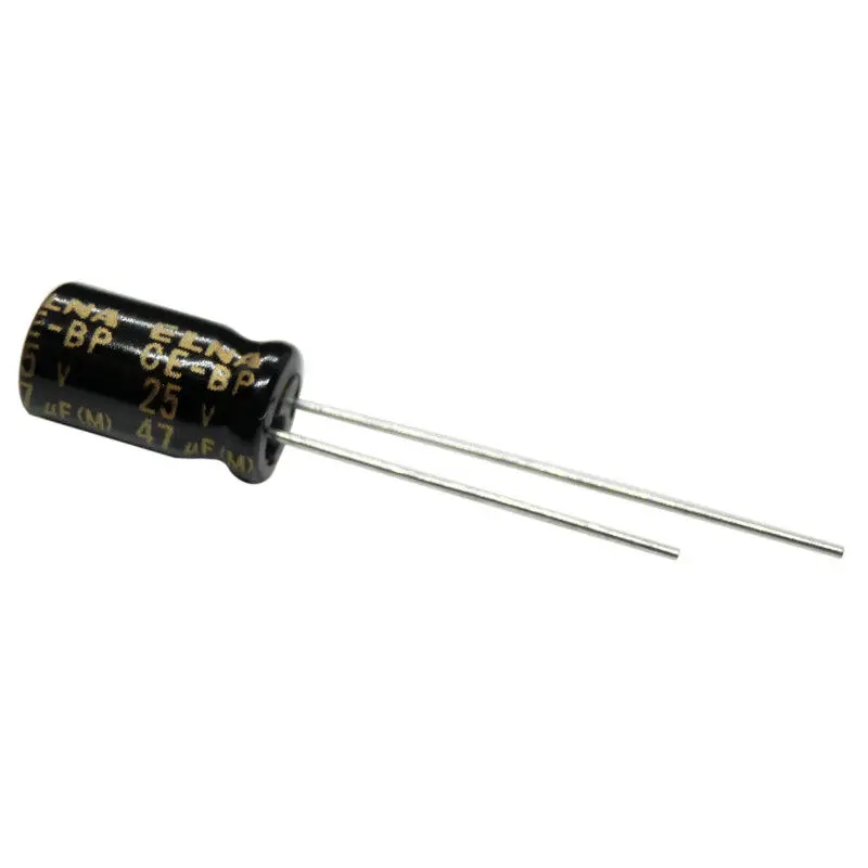(10PCS) 47uf25v ELNA RBD 25v47uF 6.3X11mm CE-BP Non-polar audio aluminum electrolytic capacitor Through Hole Fixed Capacitor