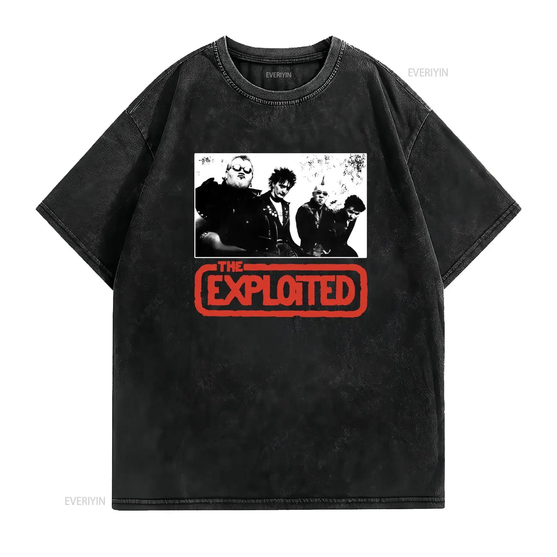 90s THE EXPLOITED Band T Shirt Made in USA Vintage Vinta vintage Washed designer clothes Breathable Comfortable Unisex