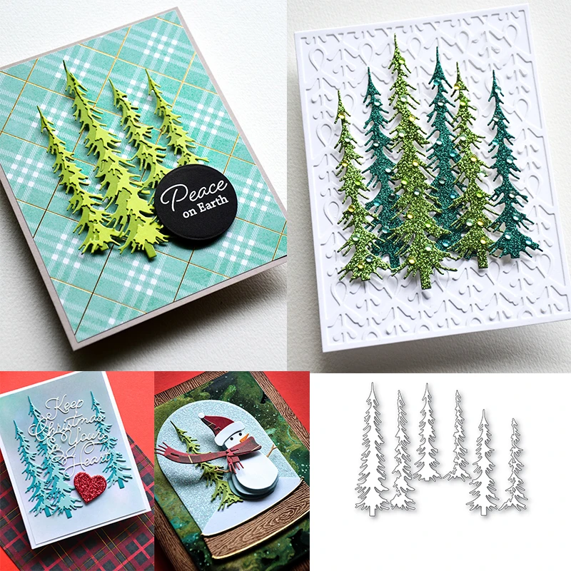 

Новые металлические вырубные формы Piggy Craft для скрапбукинга, серия «Рождество», трафареты для вырезания и штамповки бумаги