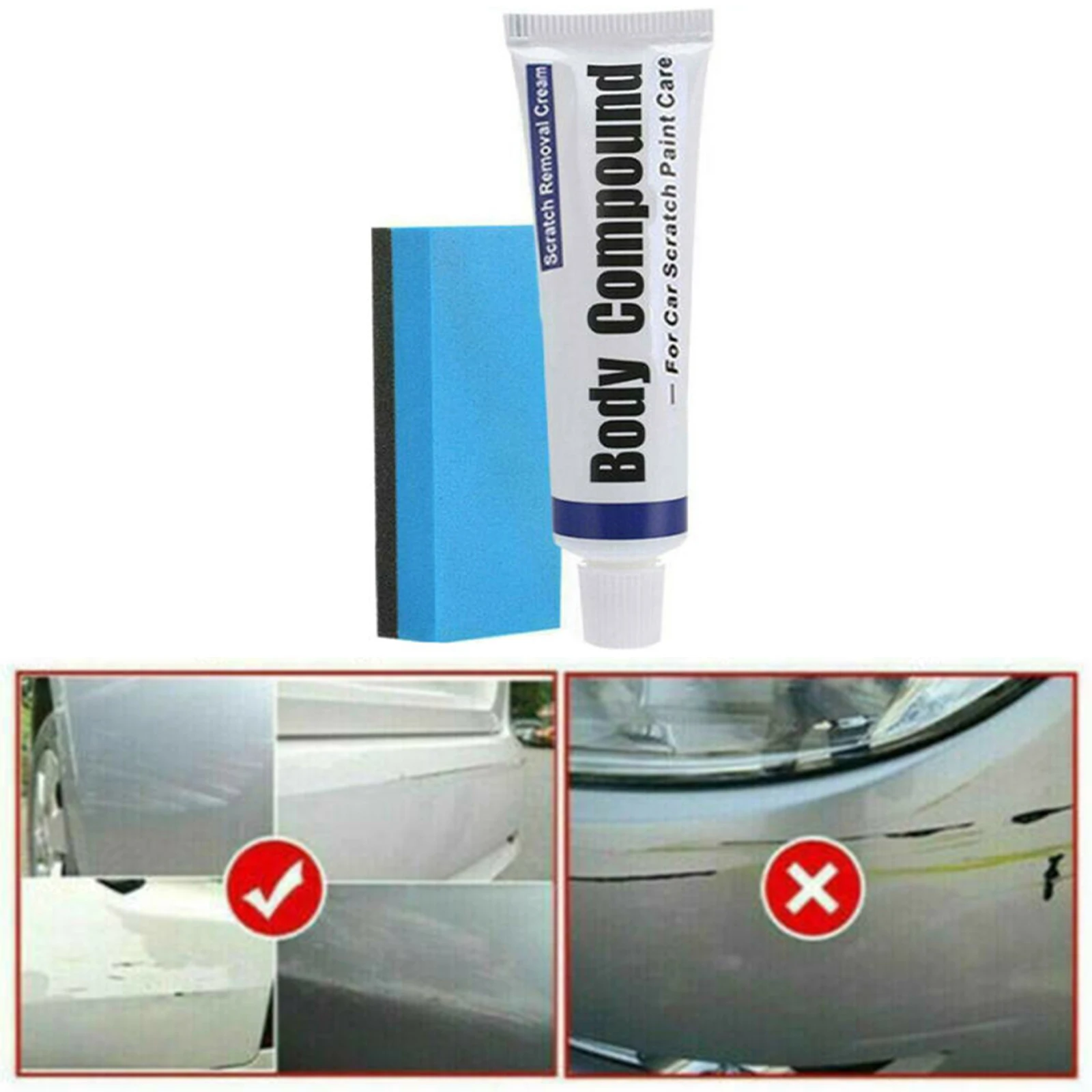 Car Scratch Remover Paint Care Tools Repair Polishing Auto Bodys Compound Paste Paint Repair Kit Slop Wax Abrasive Set