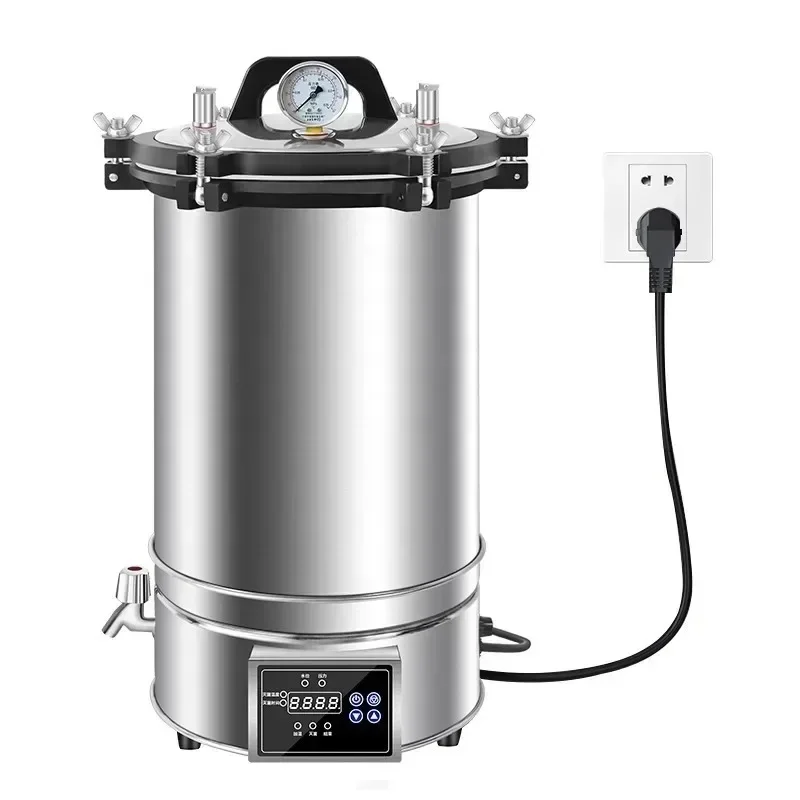 Autoclave Steam Medical  Food Sterilization Vacuum Portable Vertical High Temperature Pressure Cooker Dental CS