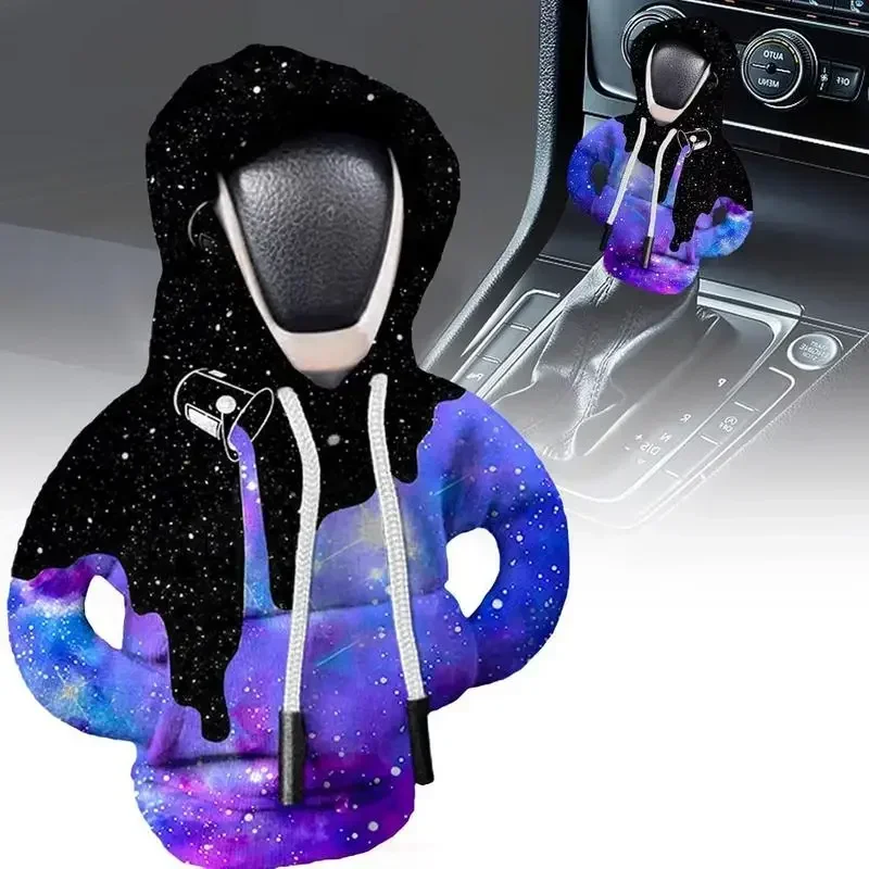 VIKEFON Car Manual Automatic Universal Shift Lever Interior Decor Gear Shift Hoodie Cover Shift Cover car Gear Handle Decoration