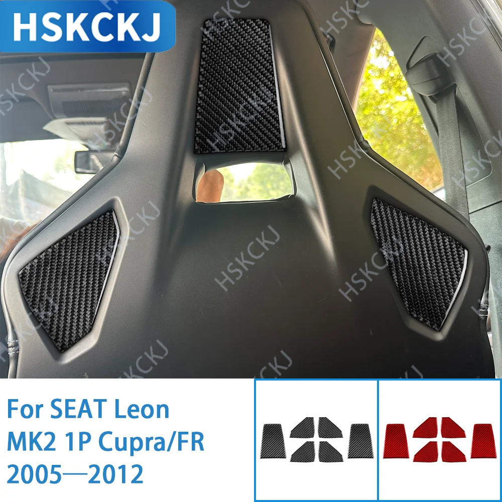 

For SEAT Leon MK2 1P Cupra FR 2005—2012 Seat Backrest Panel Interior Cover Trim / 3K Carbon Fiber+ Resin / 3mm Anti-Scratch
