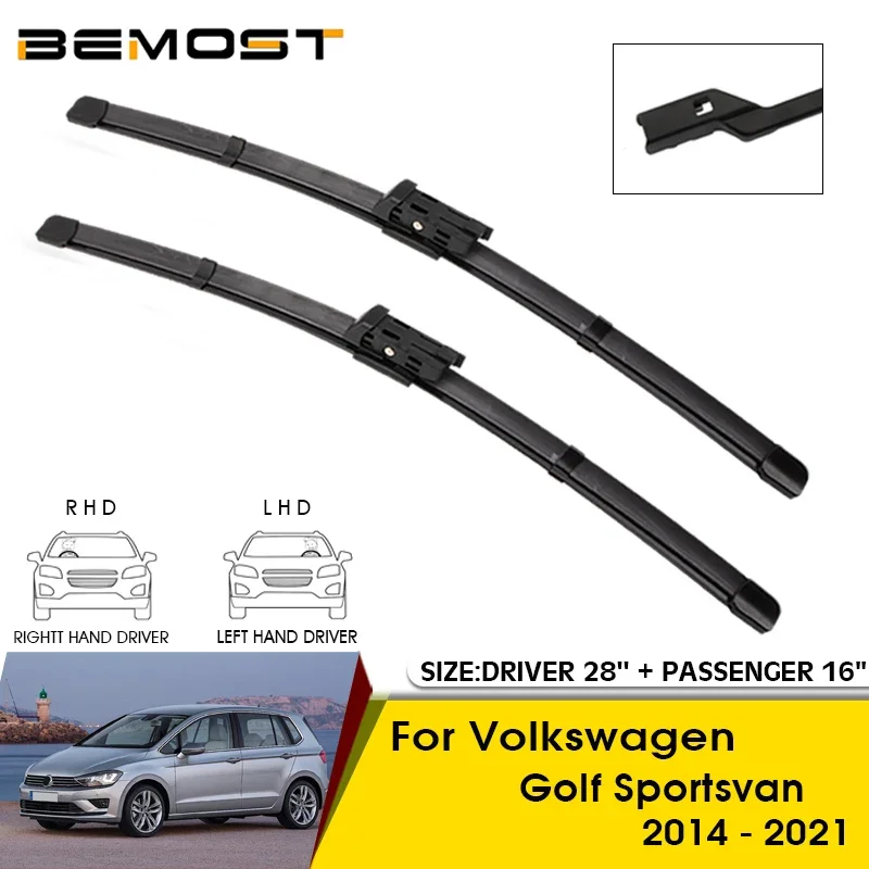 

Car Wiper Blades For Volkswagen Golf Sportsvan 2014-2021 Windshield Windscreen Front Window Blades 28"+16" Car Accessories