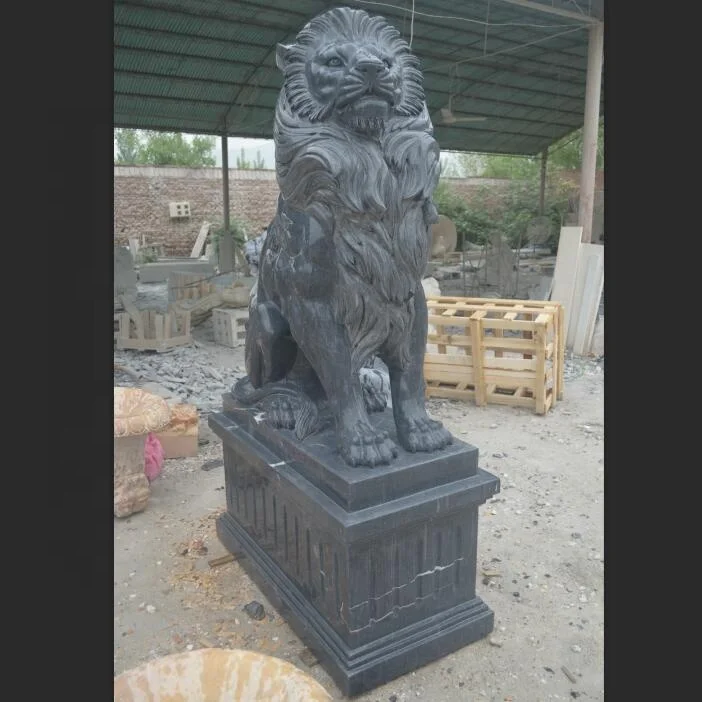 

Chinese hand-carved classic design outdoor garden stone marble lion statue sculpture