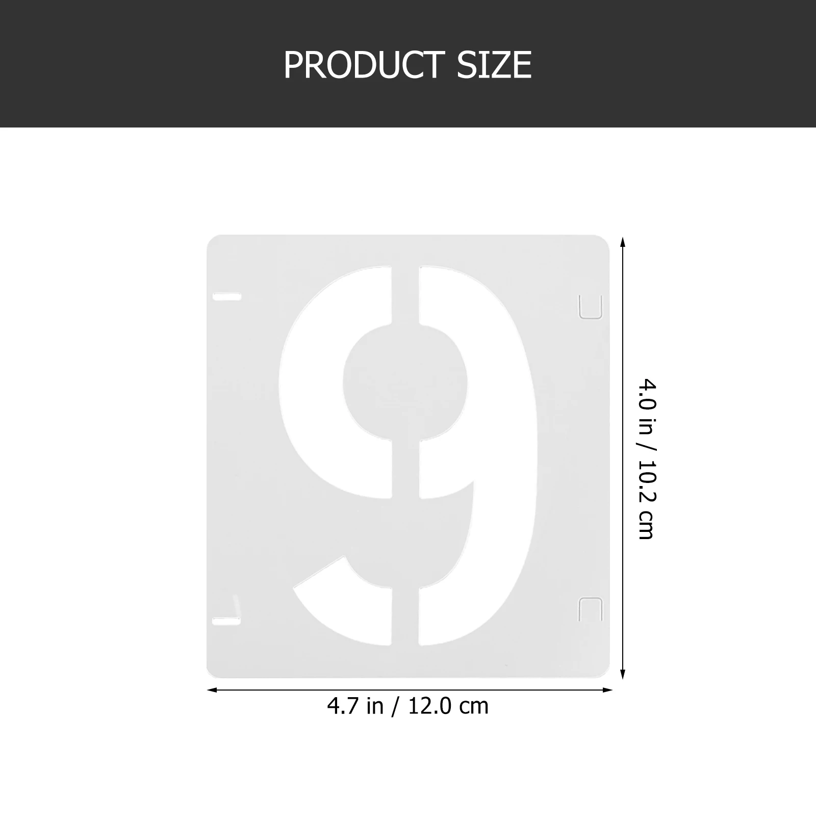 

10 Sheets Digital Painting Stencils 12x10 2cm Templates for Crafts Decor Number Drawing Tools Plastic Stencil Patterns