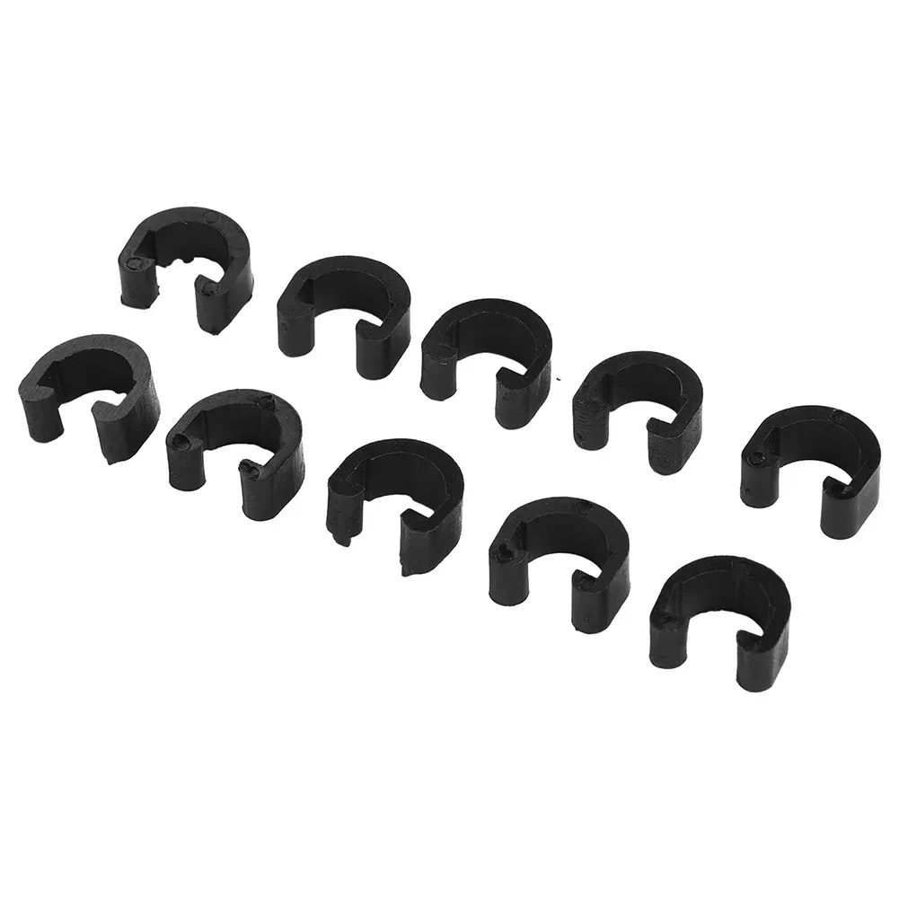 Pack of 10 Bicycle C Buckles for Securely Holding Brake and Shift Cables Compatible with All Types of Bicycles