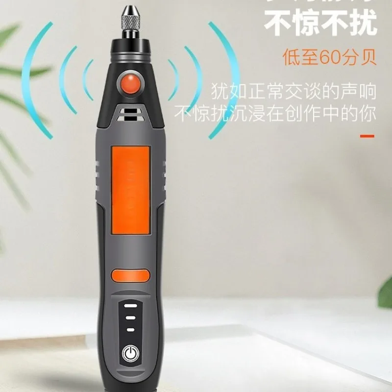Electric Grinder Gesture Grinder Household, Rechargeable High Power Direct Grinder Wireless Polishing Engraving Cutting Tools