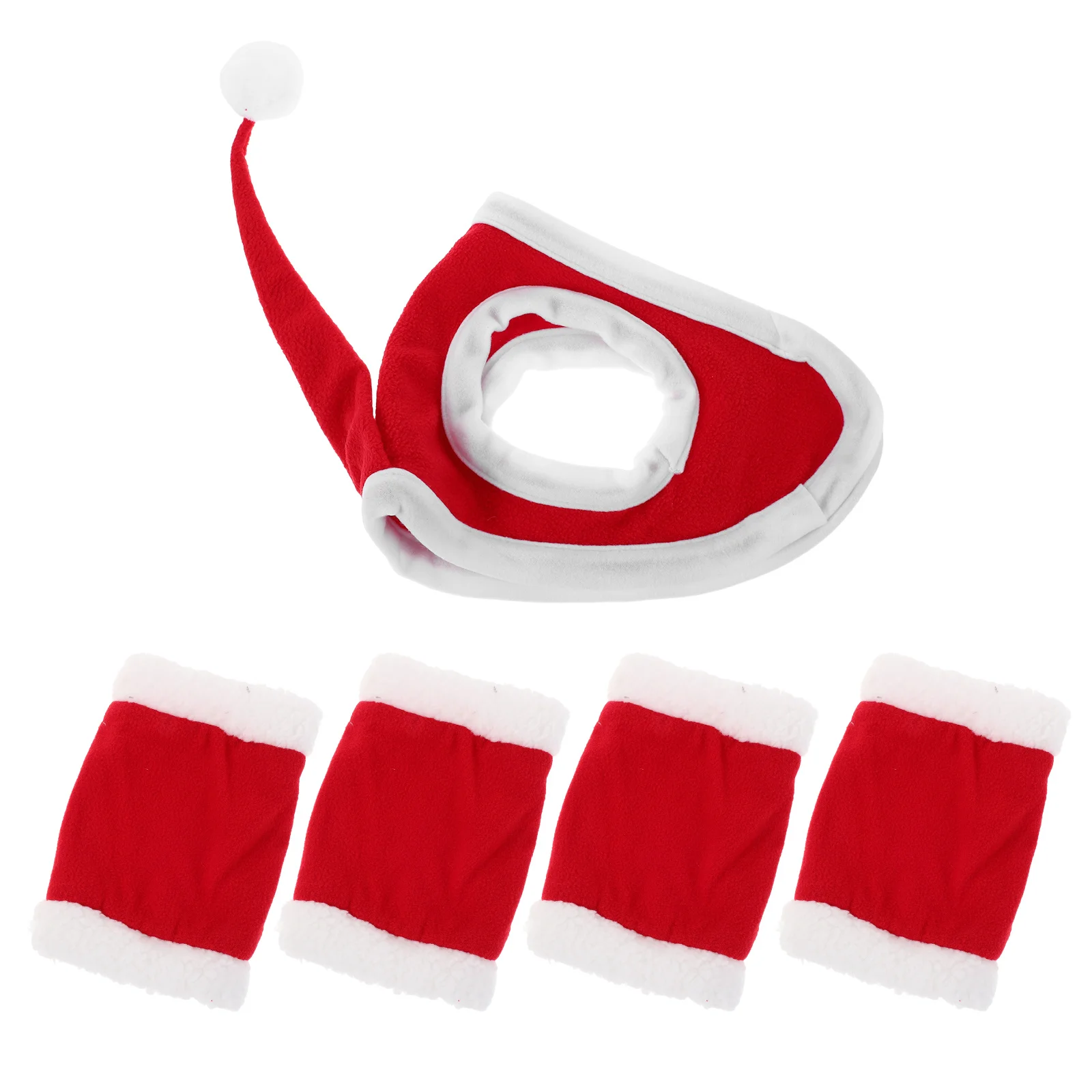 1 مجموعة الديكور لينة مريحة يلتف الساق قبعة أنيقة لعيد الميلاد عطلة حفلة موكب الأحداث في الهواء الطلق الحصان الساق يلتف مجموعة #3