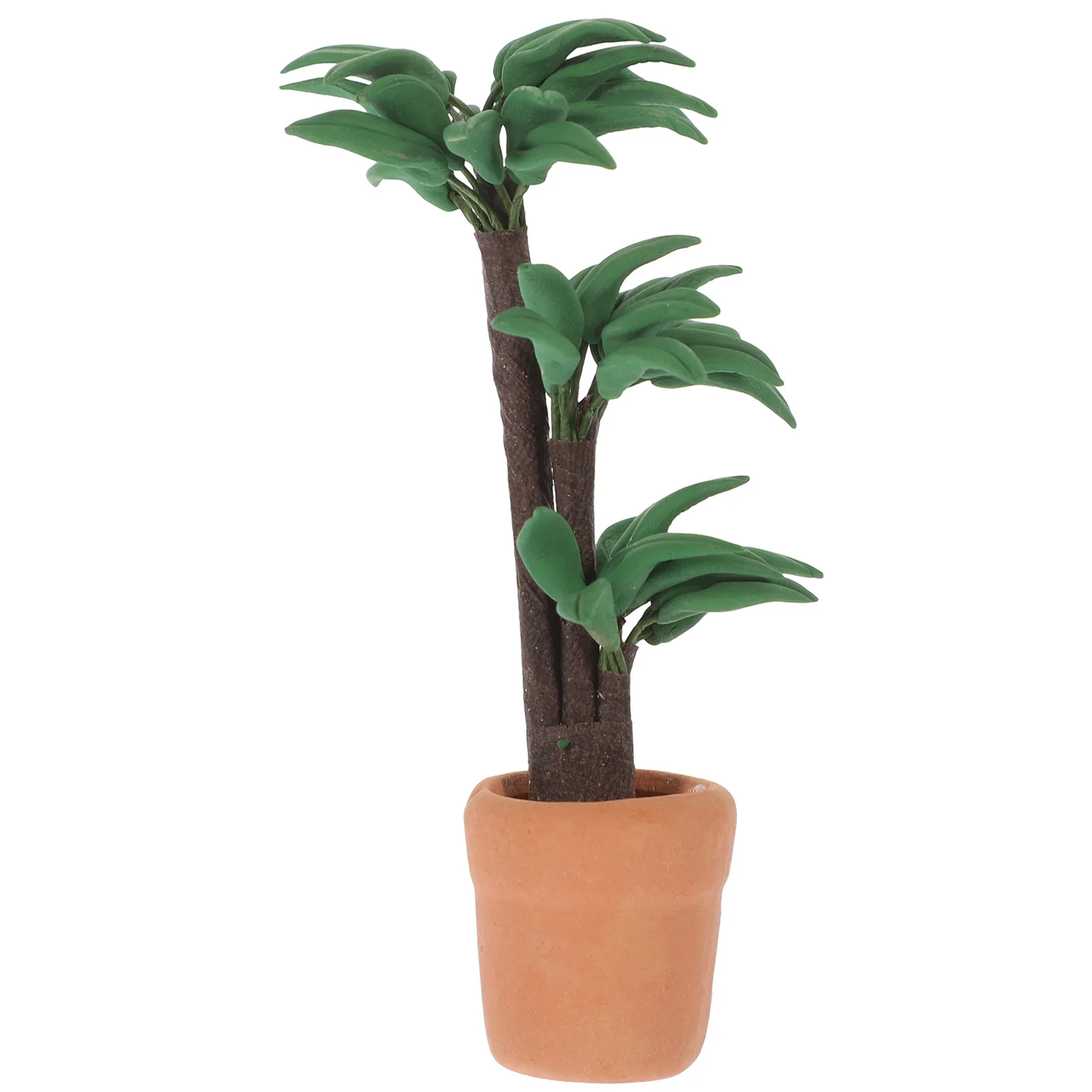 

Miniature Dollhouse Furniture 1:12 Scale Rich Tree Potted Plants Resin Simulation Decor Indoor Toy Room Model Accessories Vivid
