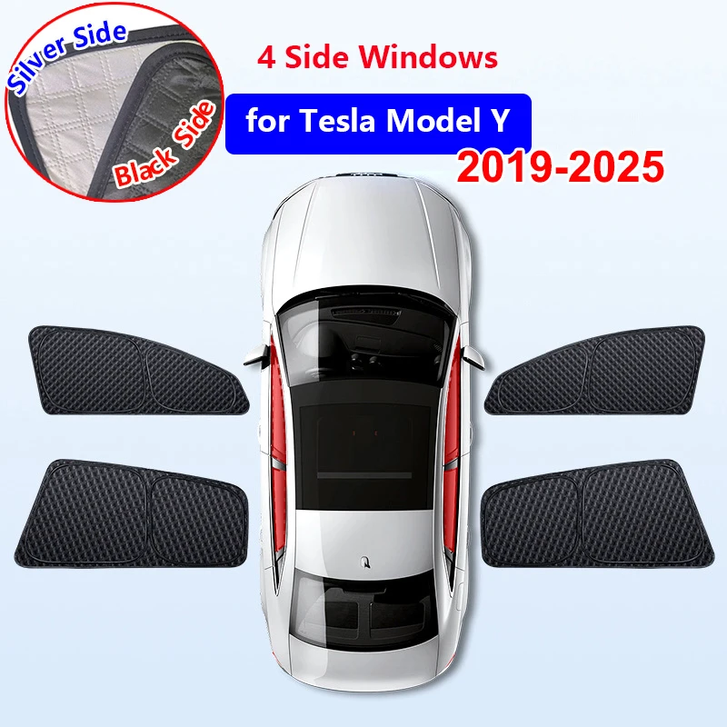 Voor Tesla Model Y Juniper 2025 Venster Zonnescherm Model 3 Highland 2024 Voorruit Zonnescherm Uv-bescherming Shading Netto accessoires