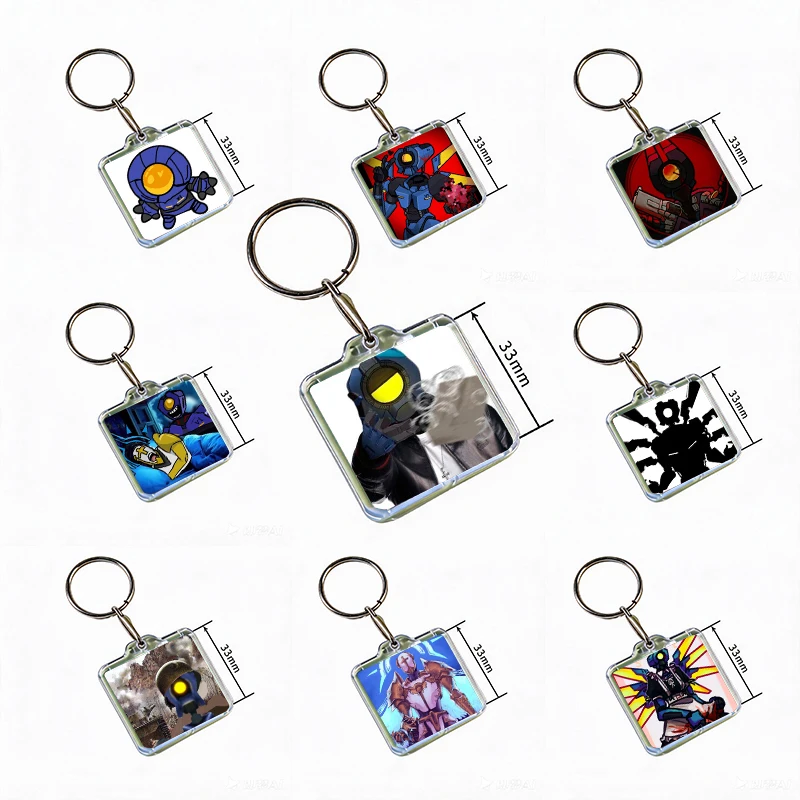 Game ULTRAKILL Acrylic Keychain Handmade Hanging Ornaments Clothes Backpack Decoration Jewelry Accessories Gifts with Friends