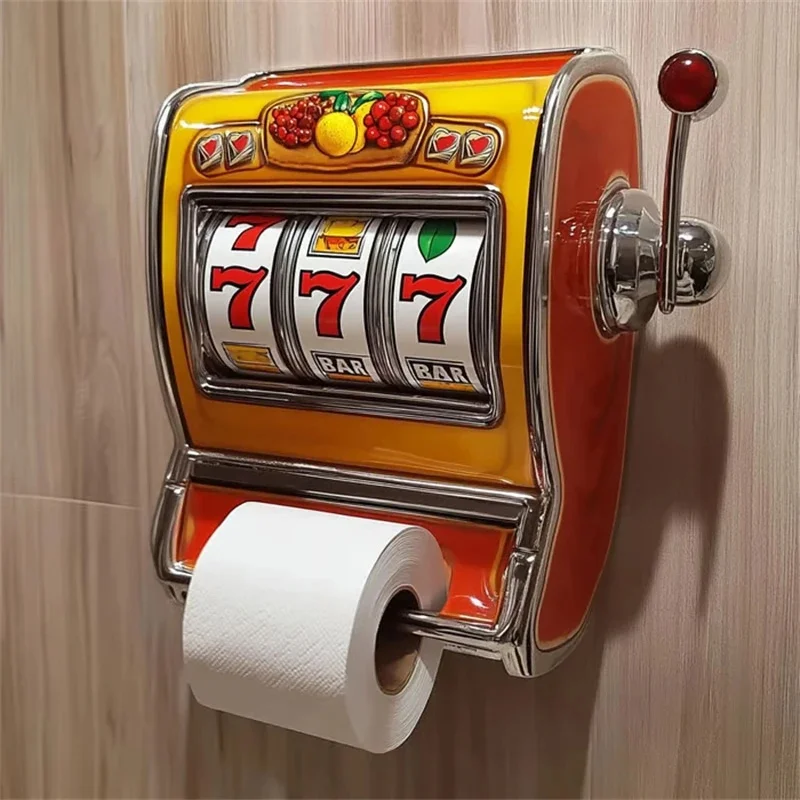 

New Slot Machine Toilet Roll Holder Vending Machine Toilet Paper Holder