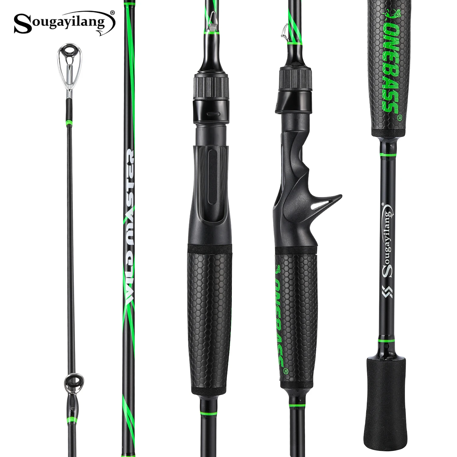 

Удилище для спиннинговой/кастинговой ловли Sougayilang: высокопрочный карбоновый корпус, противоскользящая рукоятка, мощность 8-20 фунтов, быстрое действие, класс M/MH