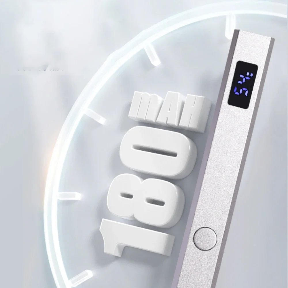 1PC draagbare metalen kleine nagellamp met handheld ontwerp 8-seconden drogen oplaadbare nagel fototherapie lamp manicure gereedschap