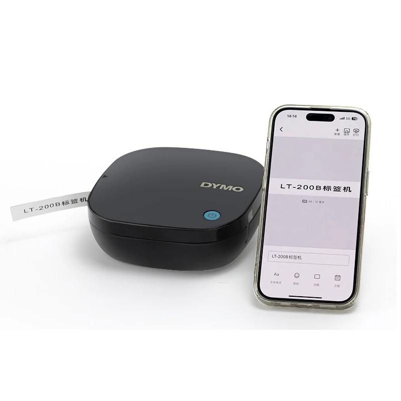 DYMO LetraTag 200B Bluetooth Handle Label Maker Wireless Connection to iOS and Android Portable Printer Various Label Paper