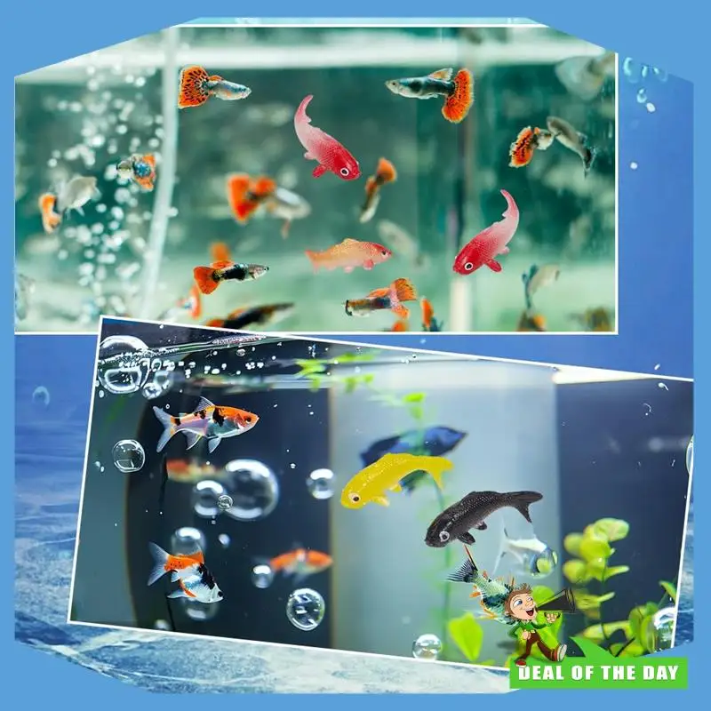 

24-Hour Delivery 50Pc Mini Carp Ornaments DIY Decorative Goldfish Ornaments Mini Carp Model Suitable For DIY Fish Tank Decoratio