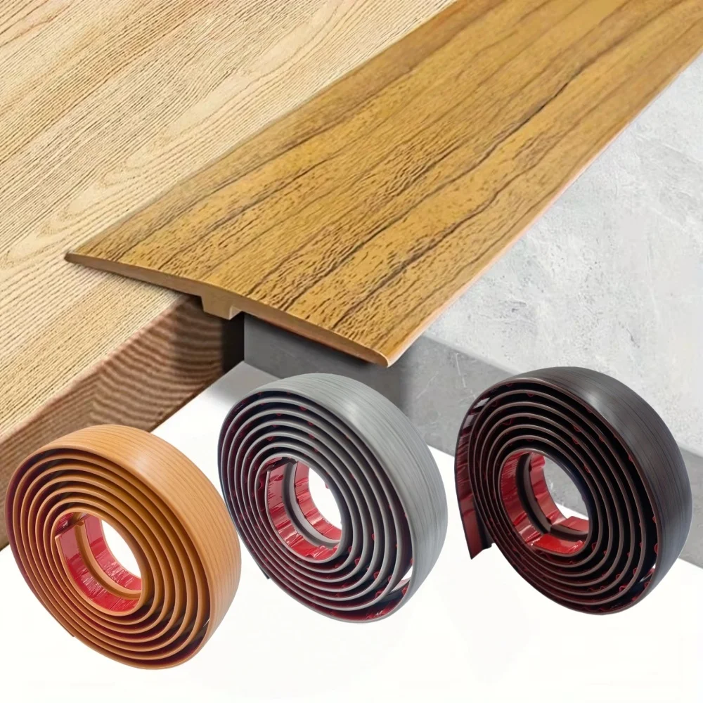 

1 шт., 2 м x 5 см, переходная полоса для ковра до плитки, самоклеящаяся Т-образная крышка порога, деревянная окантовка, декоративная полоса
