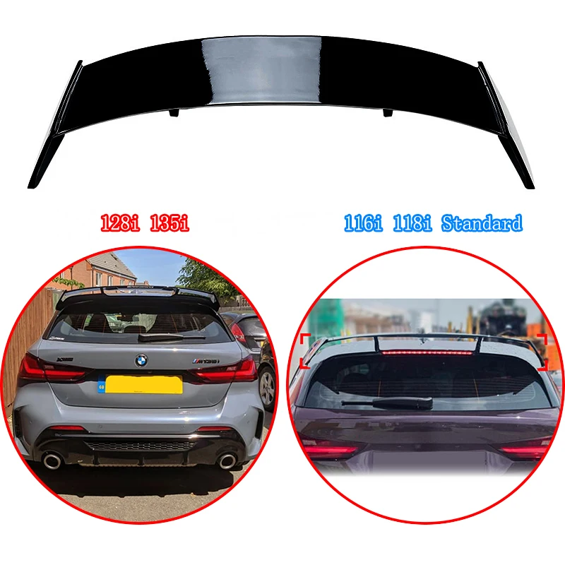 

For BMW 1-series F40 116i 118i Standard 128i 135i Hatchback 2019-2024 High Quality ABS Car Rear Roof Wing Spoiler Glossy Black