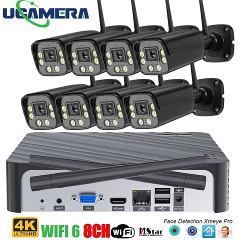 야외 IR 야간 투시경 IP 와이파이 카메라 보안 시스템 감시, 5MP, 1944P CCTV, 8CH 무선 NVR 키트, 5MP, 3MP, 신제품