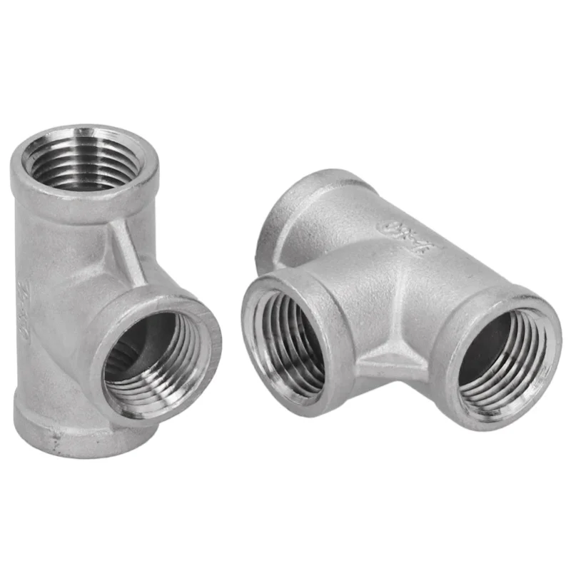 

2 шт. фитинги-тройники из нержавеющей стали 316, резьбовые, NPT 1/2-150T, для труб